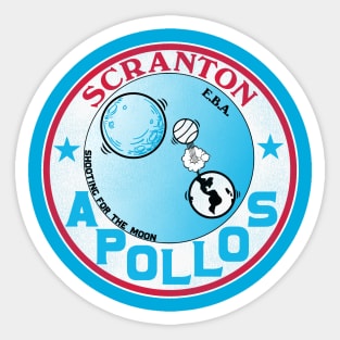 Defunct Scranton Apollos Basketball Team Sticker